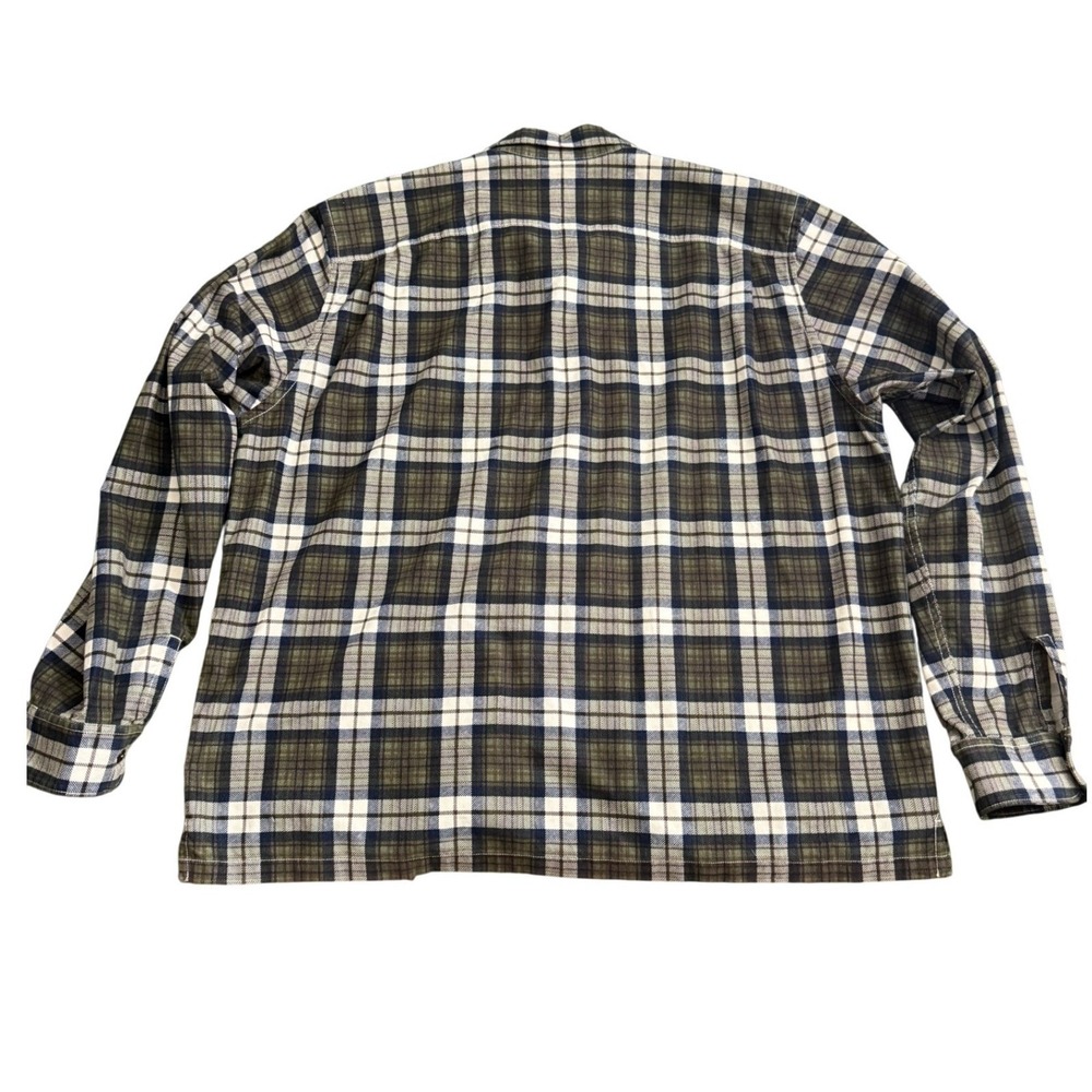 Buck Mason Mens XX-Large Plaid Button Down Shirt Olive Navy NWOT XXL qq33 - Picture 2 of 9